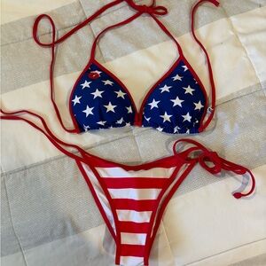 4th of July coming in hot! Top is a large-bottom is medium